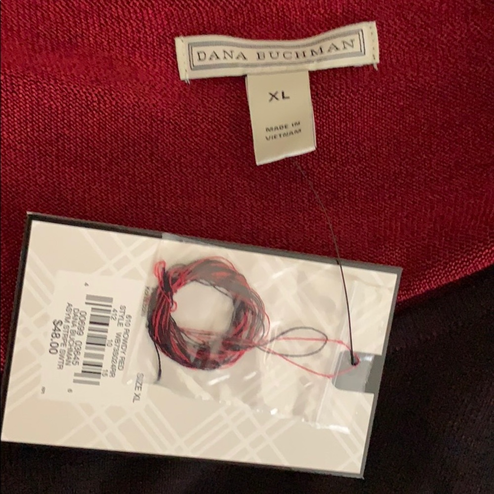 NEW WITH‎ TAGS * Dana Buchman * Size XL * Black Red - Picture 8 of 8